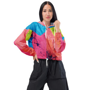 Bauchfreier Damen-Windbreaker für Damen