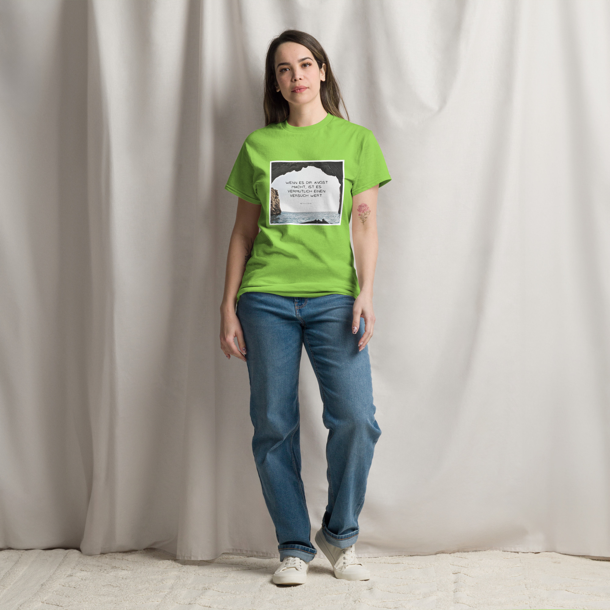 unisex-classic-tee-lime-front-689331d266a35.jpg