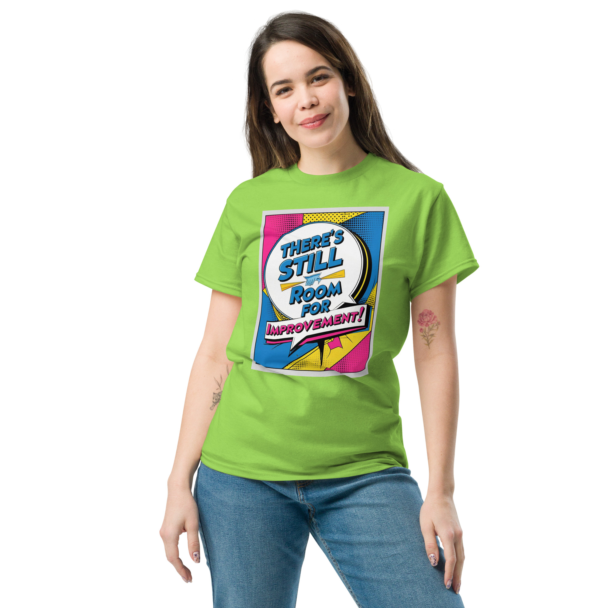 unisex-classic-tee-lime-front-6898b230da59e.jpg