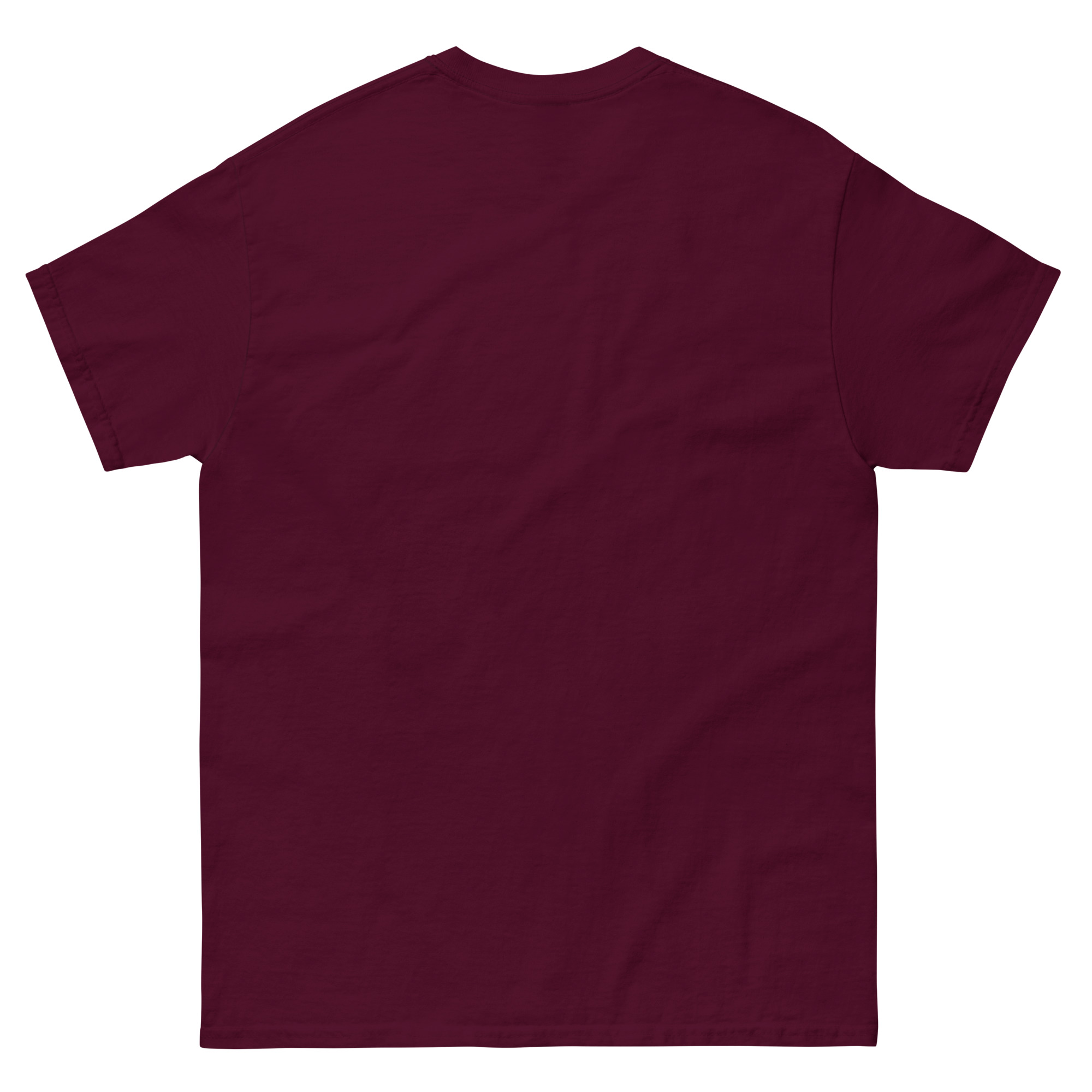 unisex-classic-tee-maroon-back-68934b0f328b7.jpg