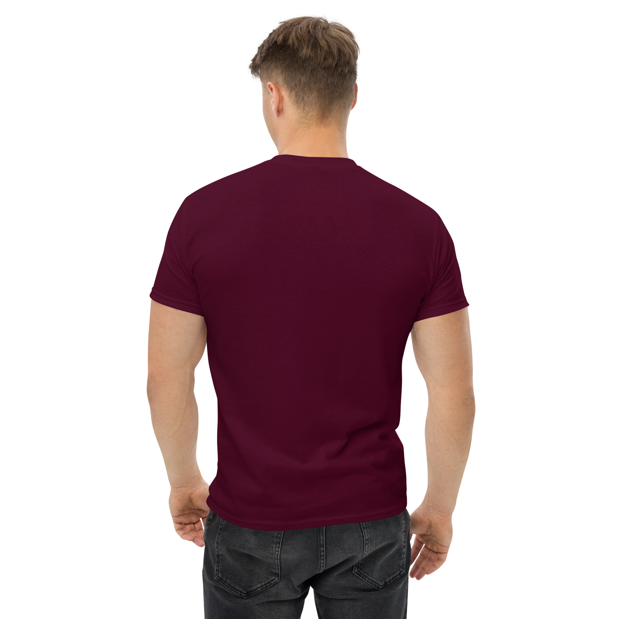 unisex-classic-tee-maroon-back-68b2de1caa24a.jpg