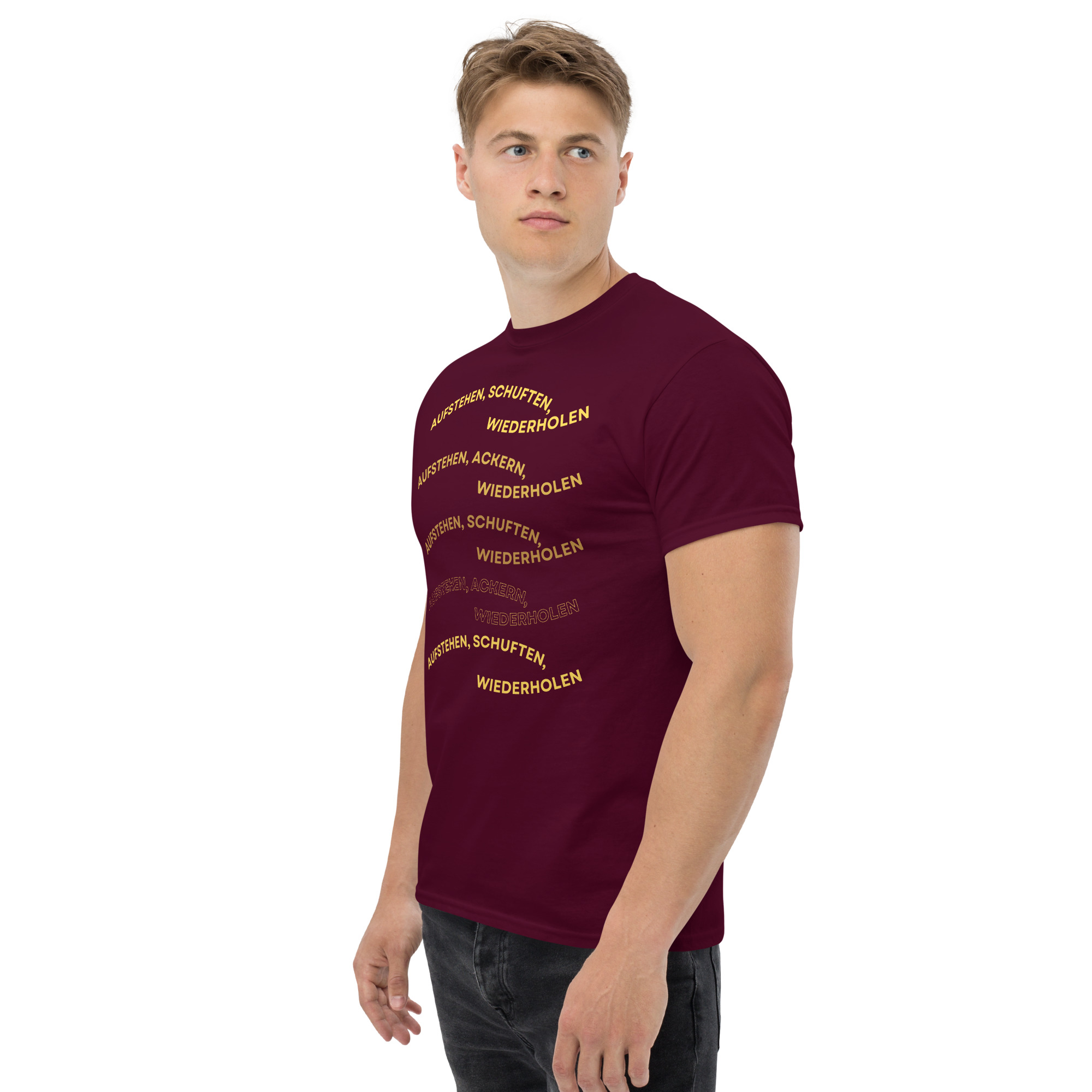 unisex-classic-tee-maroon-left-front-68b2de1cab0b0.jpg