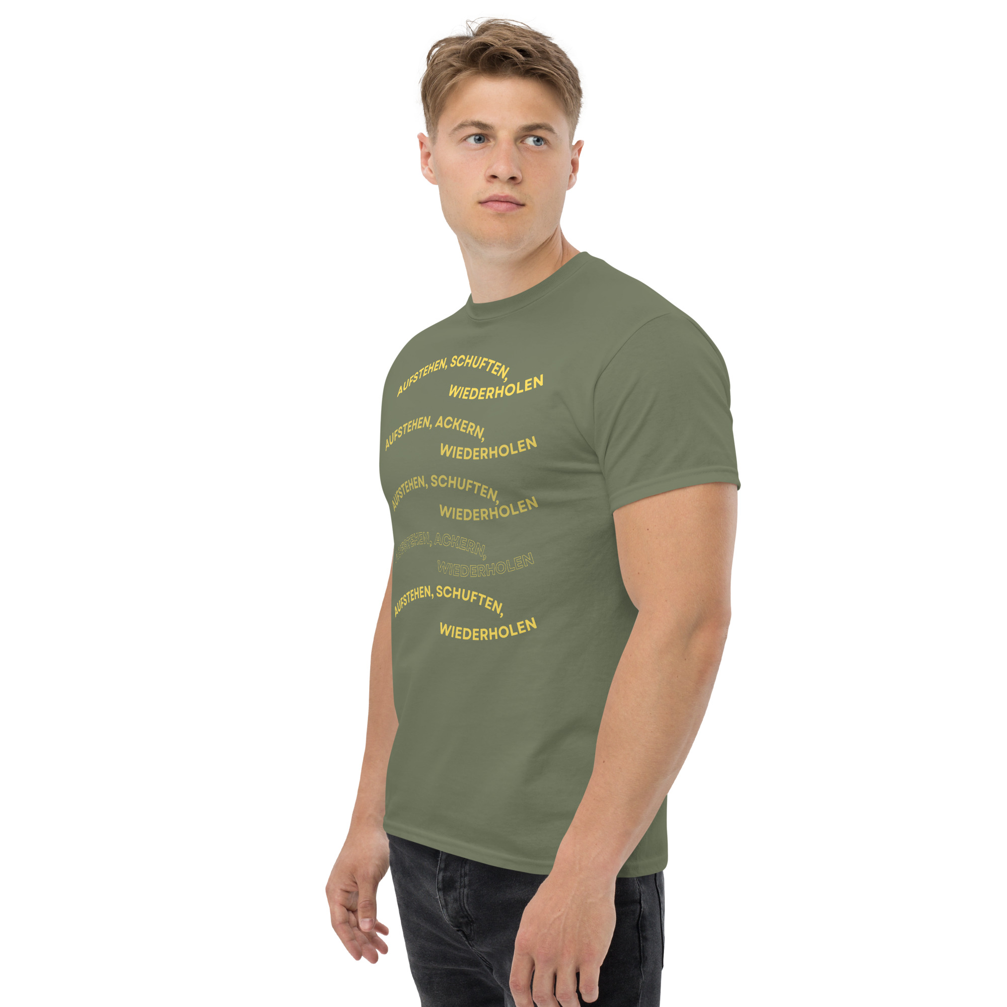 unisex-classic-tee-military-green-left-front-68b2de1dada9c.jpg